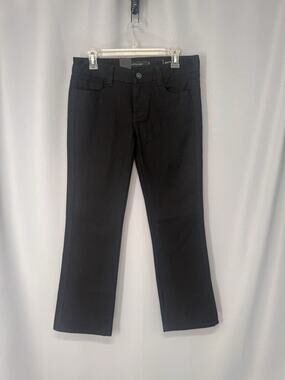Calvin Klein Jeans Women Size 6X30 Black Lean Boot Flap Pockets Denim Western